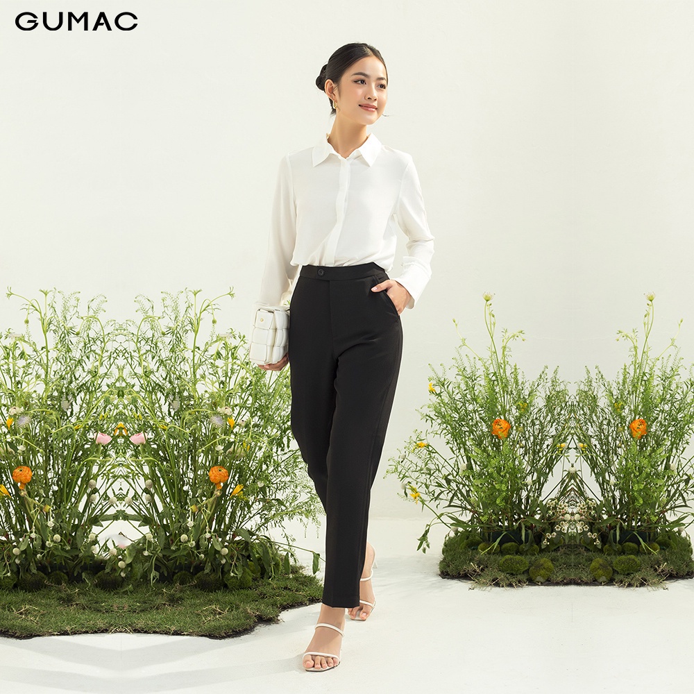 [Mã WABRGUM giảm 10% tối đa 30K đơn 99K] Quần tây công sở ống rộng thời trang nữ GUMAC QC03023