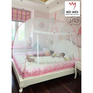 Màn chụp , mùng chụp cao cấp mộc miên hà nội đỉnh rộng - 1 cửa