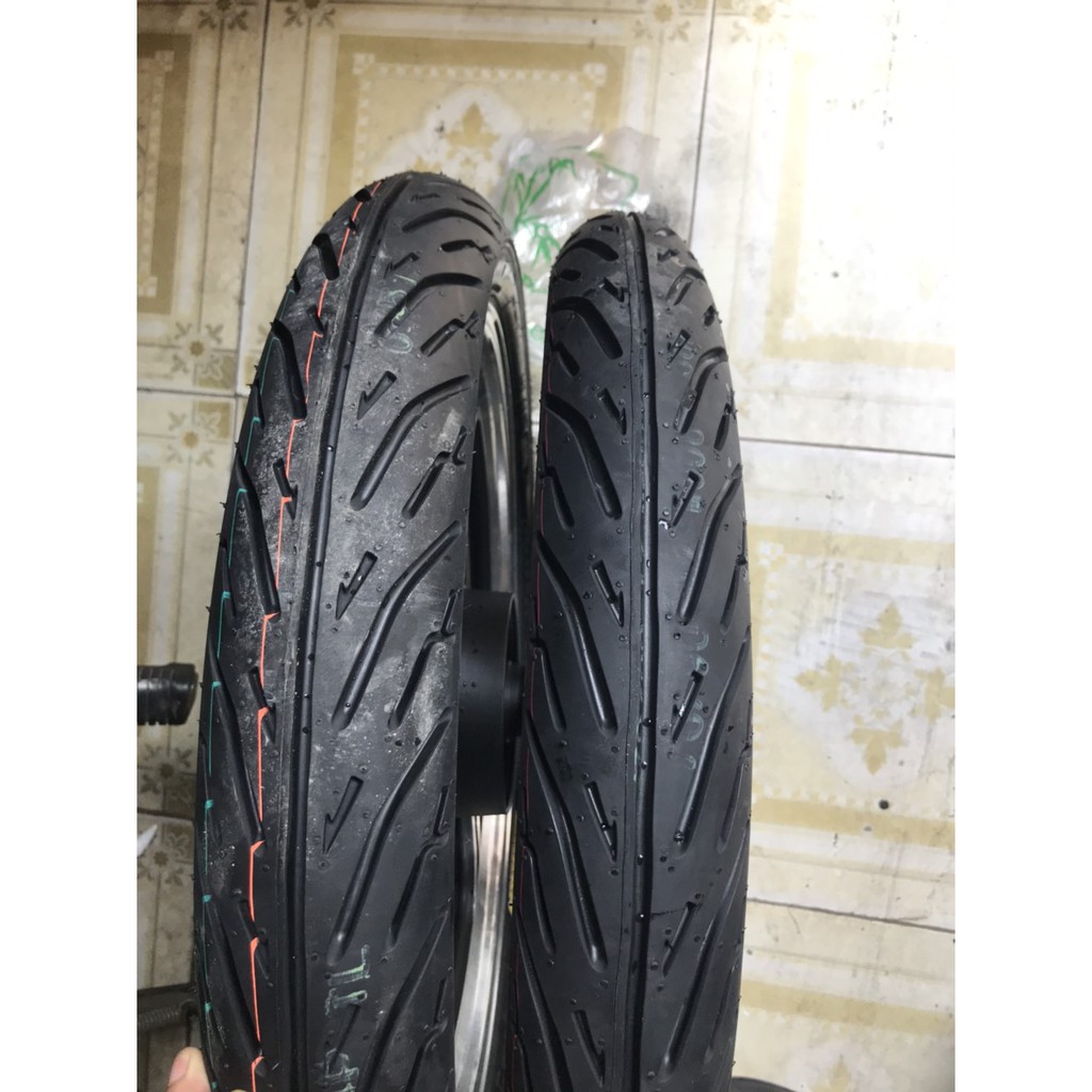 COMBO LỐP-VỎ KHÔNG RUỘT MAXXIS 70,80/90-17+CẶP VAN VÒI GẮN MỌI DÒNG XE MÁY HONDA,YA ...