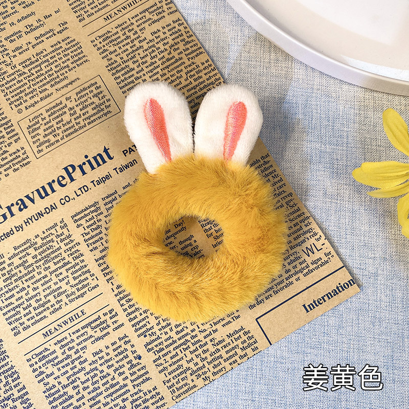 Dây buộc tóc họa tiết tai thỏ đáng yêu cho nữ