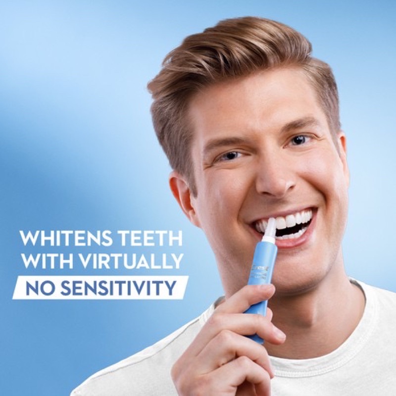 Set dán trắng răng Crest 3D White kèm đèn Light Teeth Whitening [HÀNG MỚI]