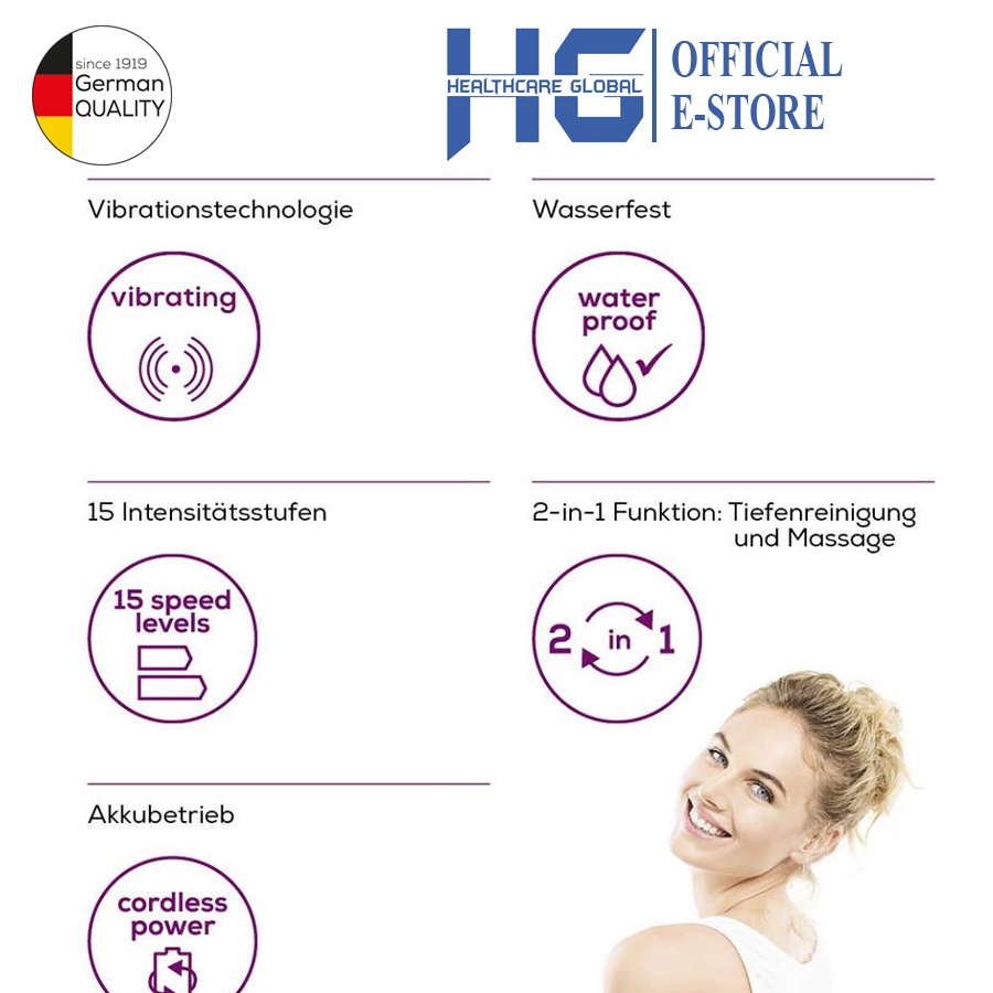 Máy Rửa Mặt, Tẩy Tế Bào Chết Và Massage Rung  Beurer FC49 | Phù Hợp Cho Mọi Loại Da