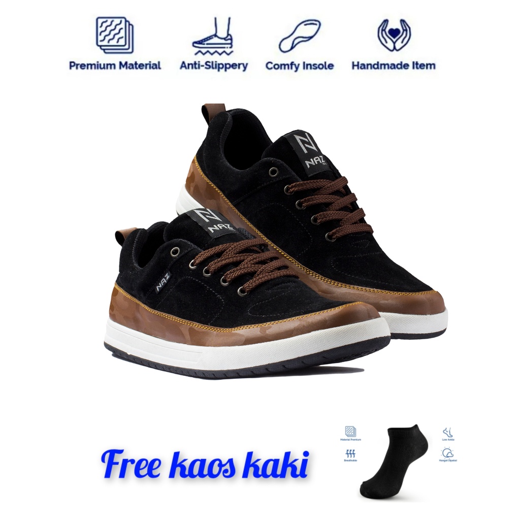 Nazreal | Giày Sneaker Nam Da Lộn Chính Hãng | Giày Thường Cao Cấp x adh-004> harland | Giày Thể Thao Flazhback Thương Hiệu Hàng Đầu.Ar| Bandung