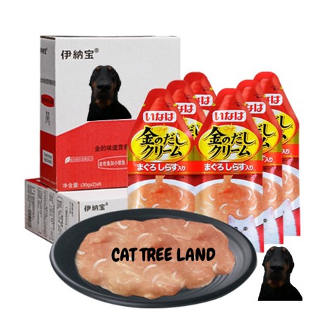SÚP THƯỞNG CHO MÈO CIAO INABA KIN NO DASHI CREAM GÓI 30G - SNACK THƯỞNG, THỨC ĂN CHO MÈO DẠNG ƯỚT