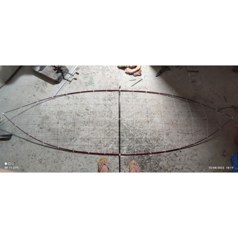 Bộ nan cacbon làm diều 3m độ vai sẵn