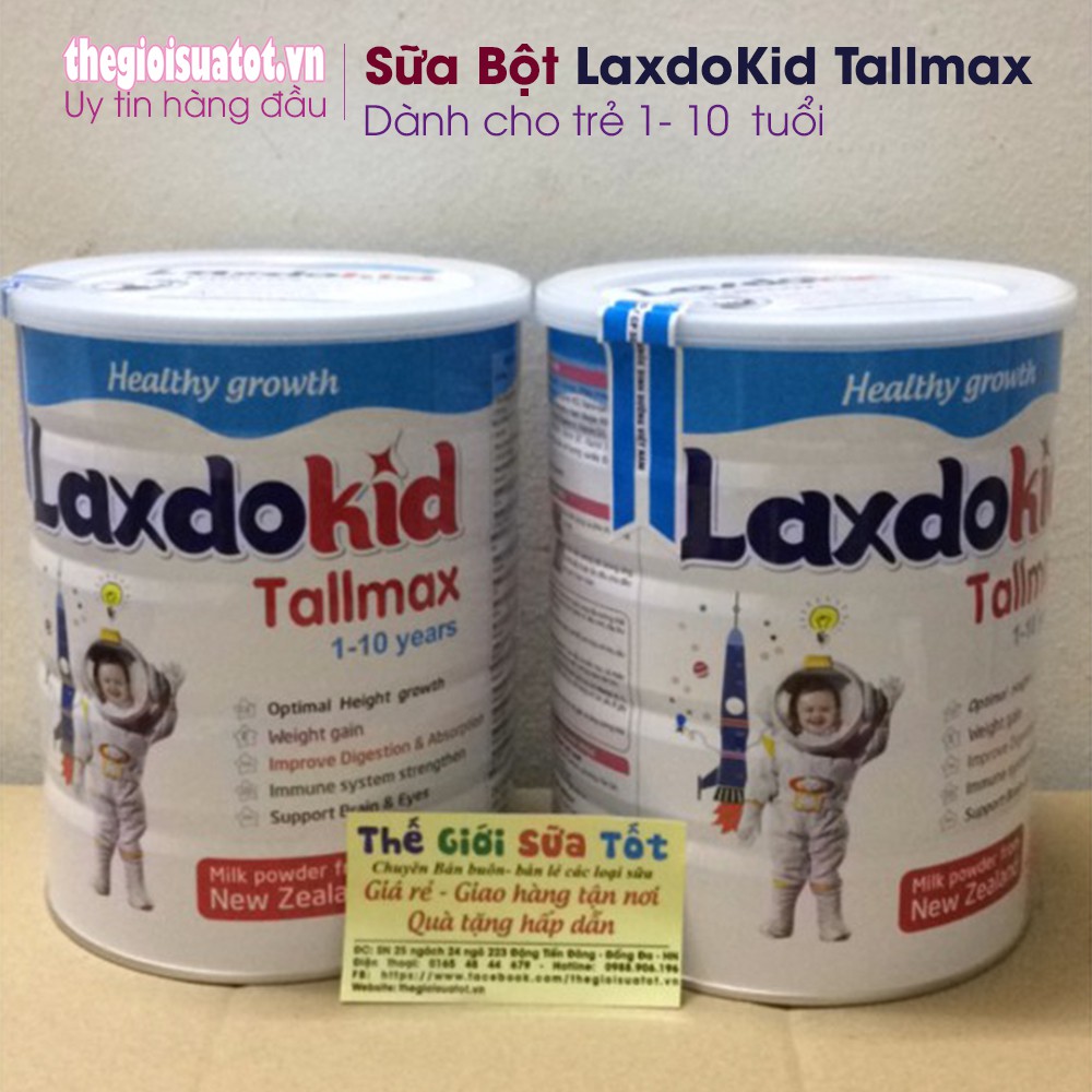 Sữa Laxdokid Tallmax 900g - Giúp phát triển chiều cao cho bé