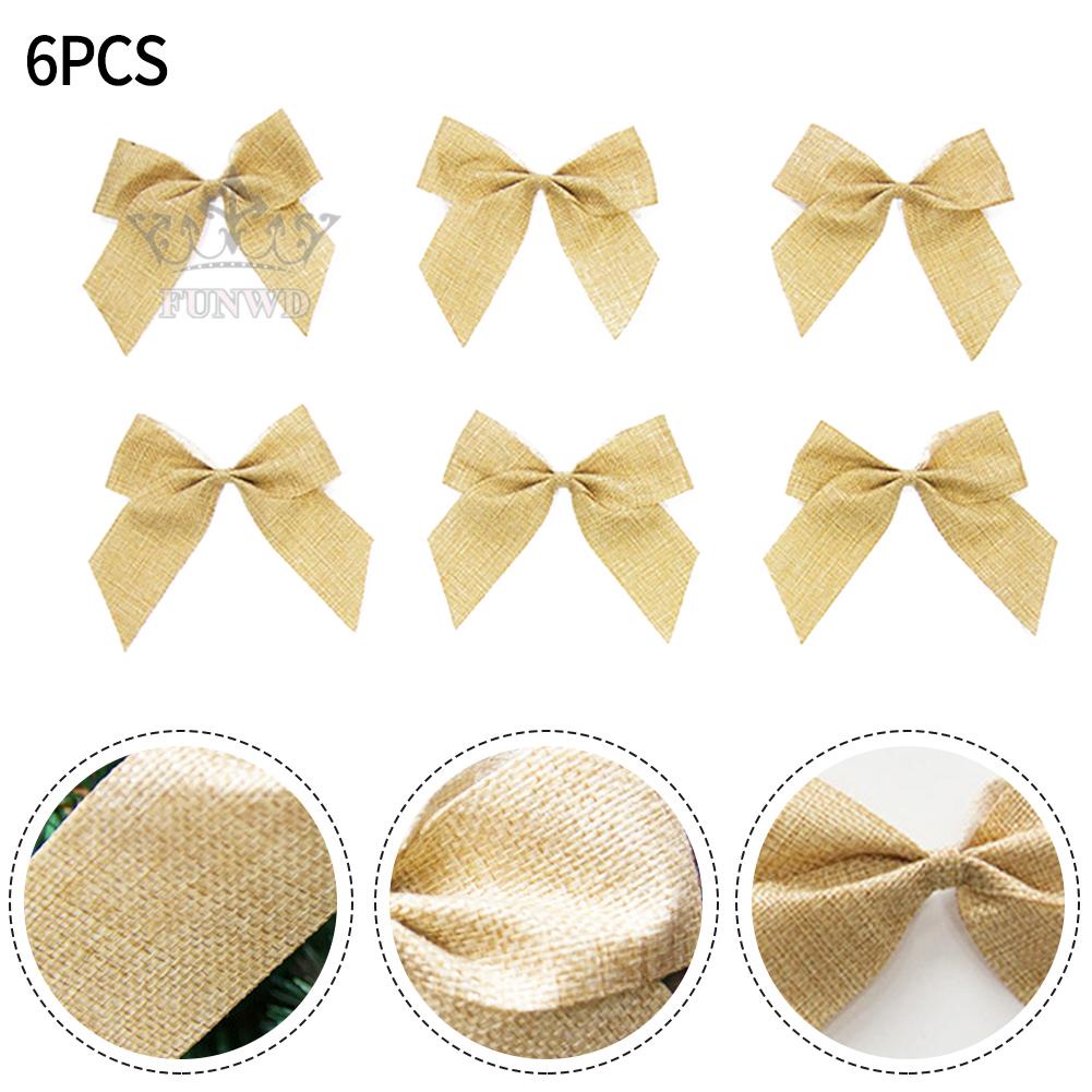 Set 6 Nơ Đính Trang Trí Cây Thông Noel