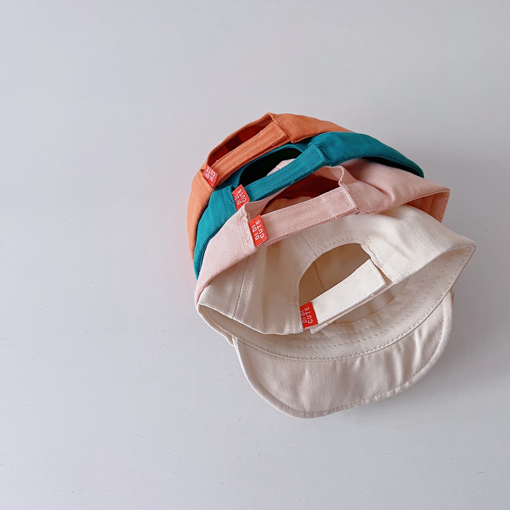 Nón Kết Thêu Hình Mặt Cười Dễ Thương Thời Trang Mùa Hè Cho Bé