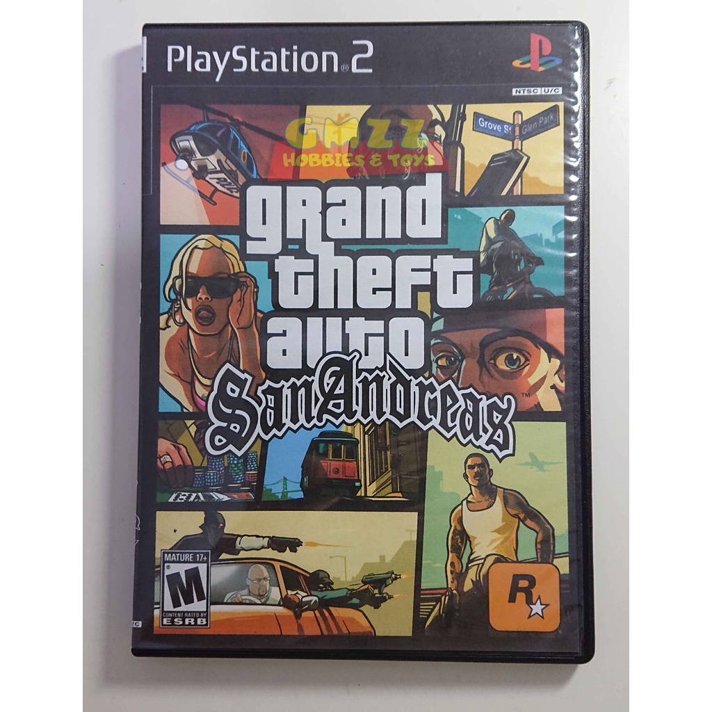 Đĩa cd ps2 gta An andreas game cassette