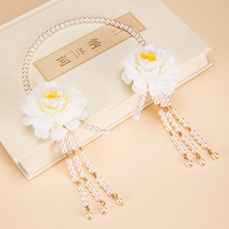 Băng Đô Cài Tóc Đính Hạt Ngọc Trai Giả Thời Trang Cho Nữ