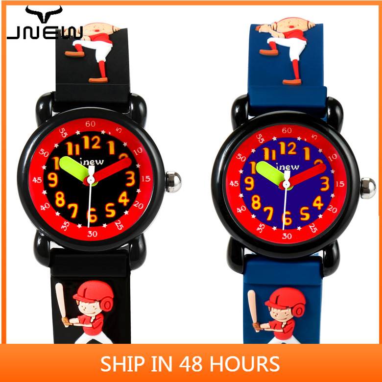 Đồng Hồ Quartz Mặt Hoạt Hình 3d Dây Silicon Cho Bé