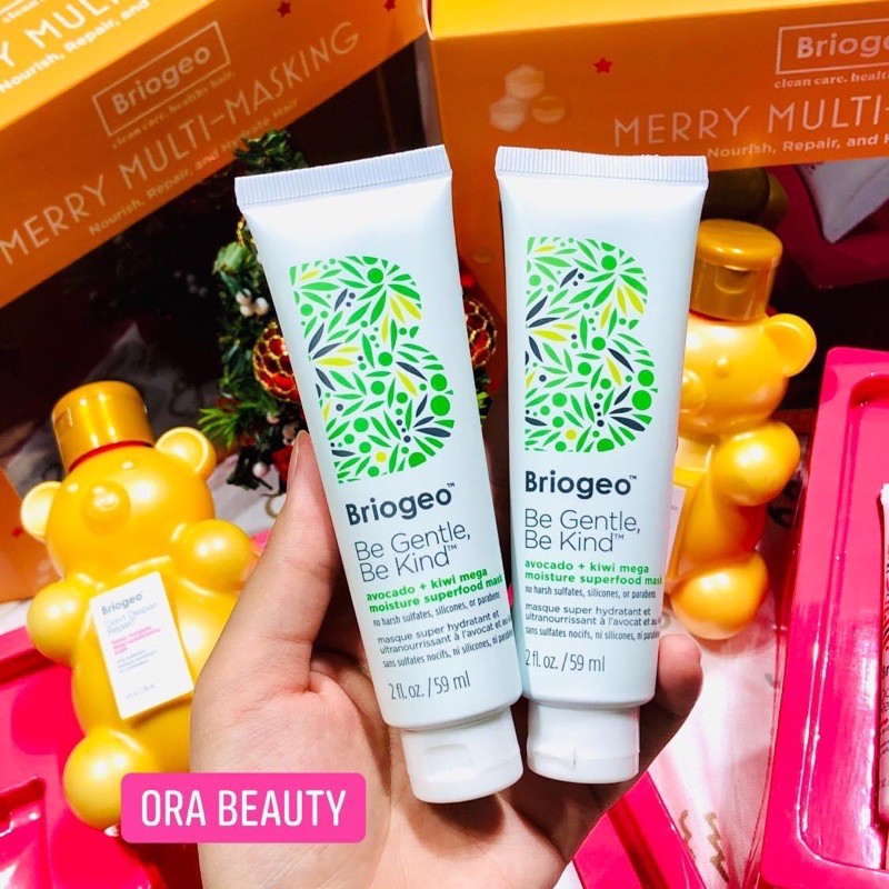 Mặt nạ dưỡng tóc BRIOGEO Be Gentle, Be Kind™ Avocado + Kiwi Mega Moisture Superfoods Hair Mask