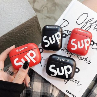 Vỏ Bảo Vệ Hộp Sạc Tai Nghe AirPods Pro Chống Sốc In Logo supreme Thời Trang Ốp