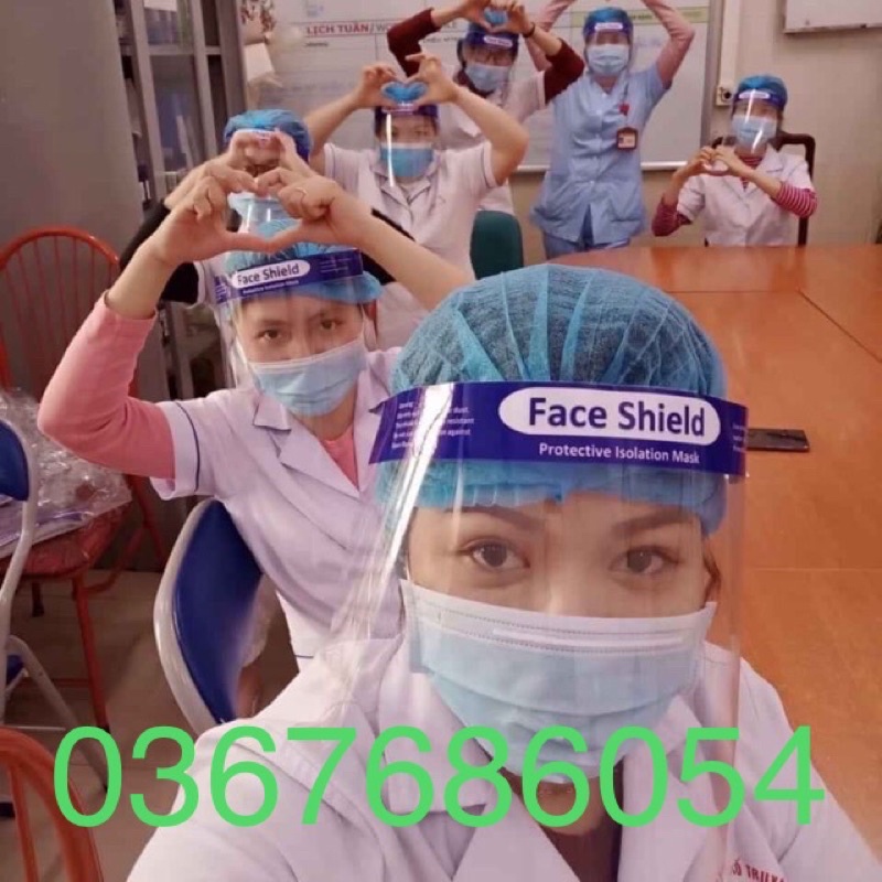 [GIAO LIỀN] KÍNH FACE SHIELD Chống giọt bắn đồ bảo hộ y tế DÂY THUN