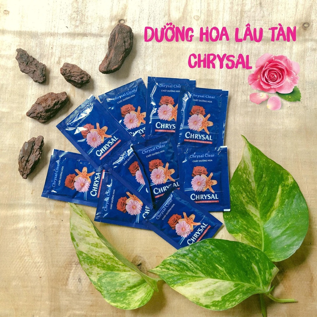 Chrysal- chất dưỡng hoa lâu tàn cho hoa lâu tàn - 5g