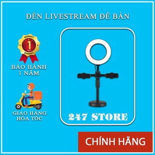 Đèn Livestream Để Bàn 2 Kẹp Điện Thoại siêu bền
