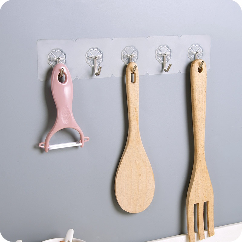 Móc dán tường🌸FREESHIP🌸 Móc dán tường trong suốt, chịu lực, dán chắc chắn kích thước 6x6 cm KN29