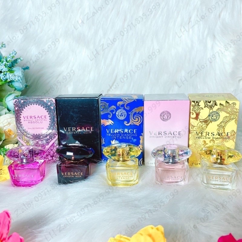 Nước Hoa Versace Bright Crystal 5ml, Nước Hoa Mini Nữ Chính Hãng