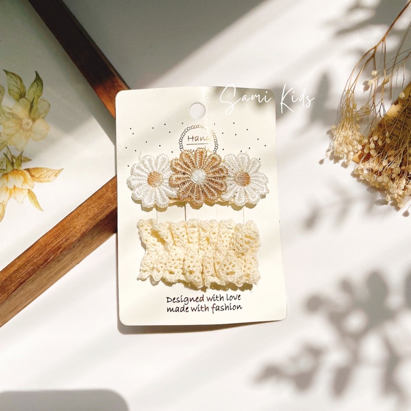 kẹp tóc vintage siêu yêu cho bé