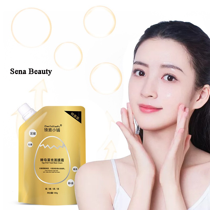 Mặt nạ chiết xuất vỏ trứng gà lên men dưỡng trắng căng mịn da ZhenYa XiaoPu Sena Beauty | Thế Giới Skin Care