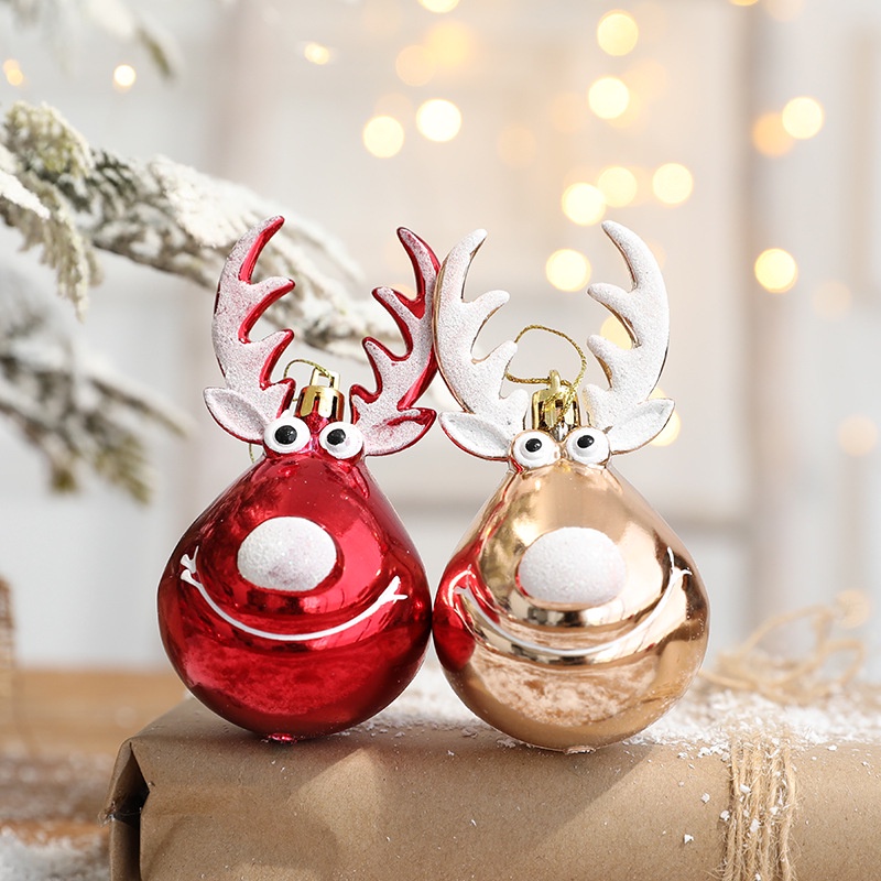 Set 2 phụ kiện treo trang trí Giáng Sinh cây thông noel tuần lộc nhiều mẫu khác tùy chọn đáng yêu