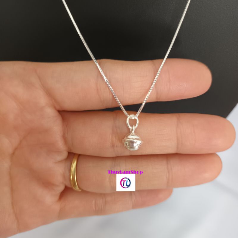 Vòng cổ dây chuyền chuông bạc 925 vĩnh viễn bảo hành