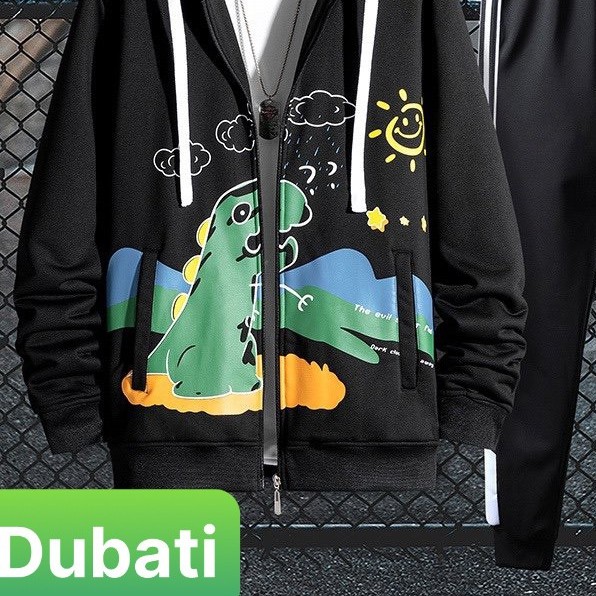 ÁO HOODIE, ÁO NỈ KHÙNG LONG DÂY KÉO PHONG CÁCH UNISEX - DUBATI FASHION