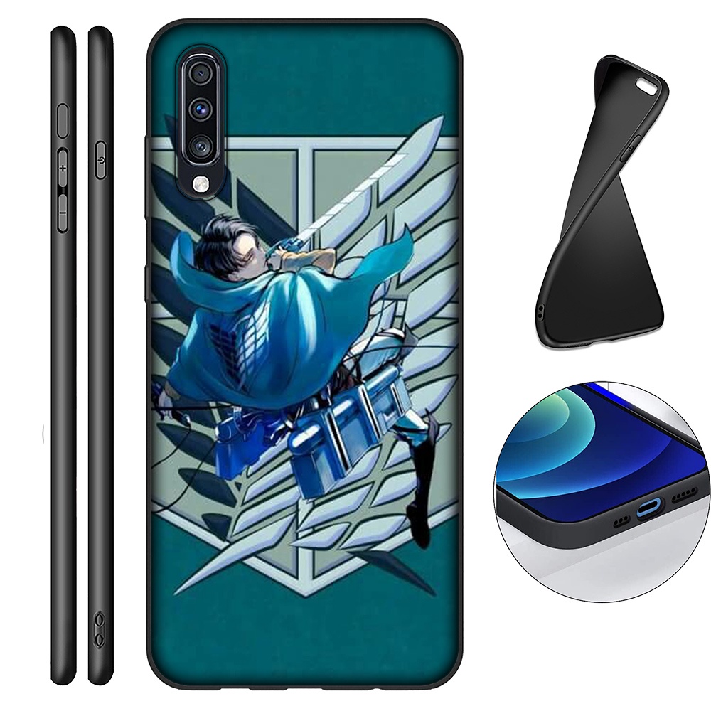 Ốp điện thoại silicon TPU mềm hình anime Attack on Titan cho Samsung A11 A12 4G A21S A31 A41 A51 A71 A81 A82 A91 XF30