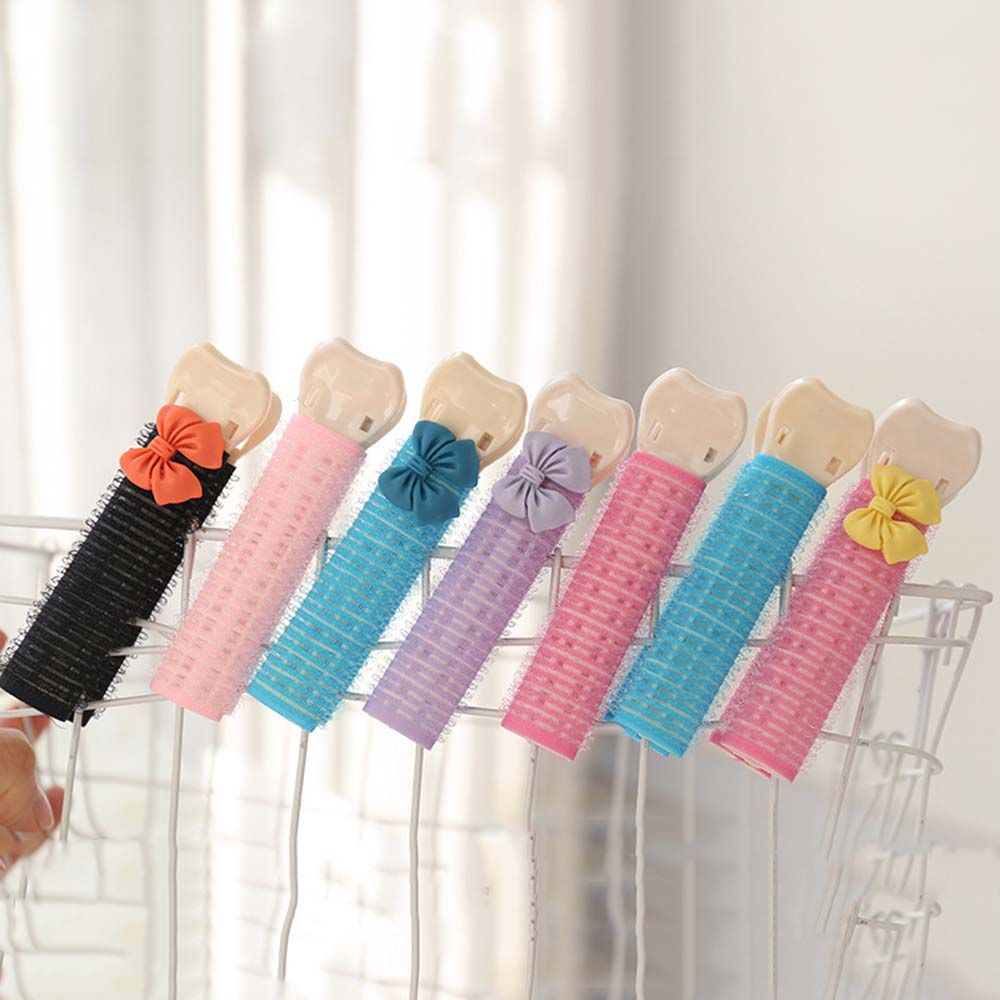 Kẹp chân tóc nhiều màu sắc giúp làm tóc xoăn không cần nhiệt tự nhiên/ tạo kiểu tóc phồng bồng bềnh