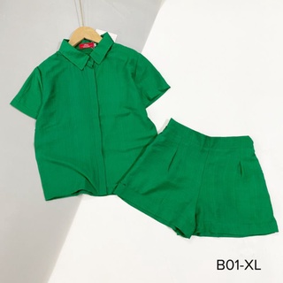 Set đũi tơ xước cổ sơ mi