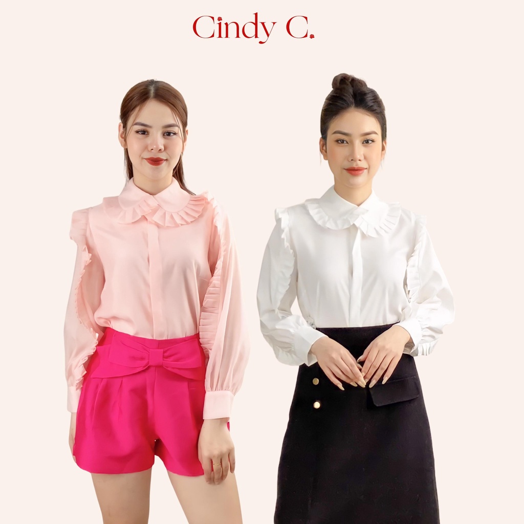 [CINDY 139] Áo Mon Coeur CINDY C chất liệu Linen thiết kế sang trọng lịch sự 803