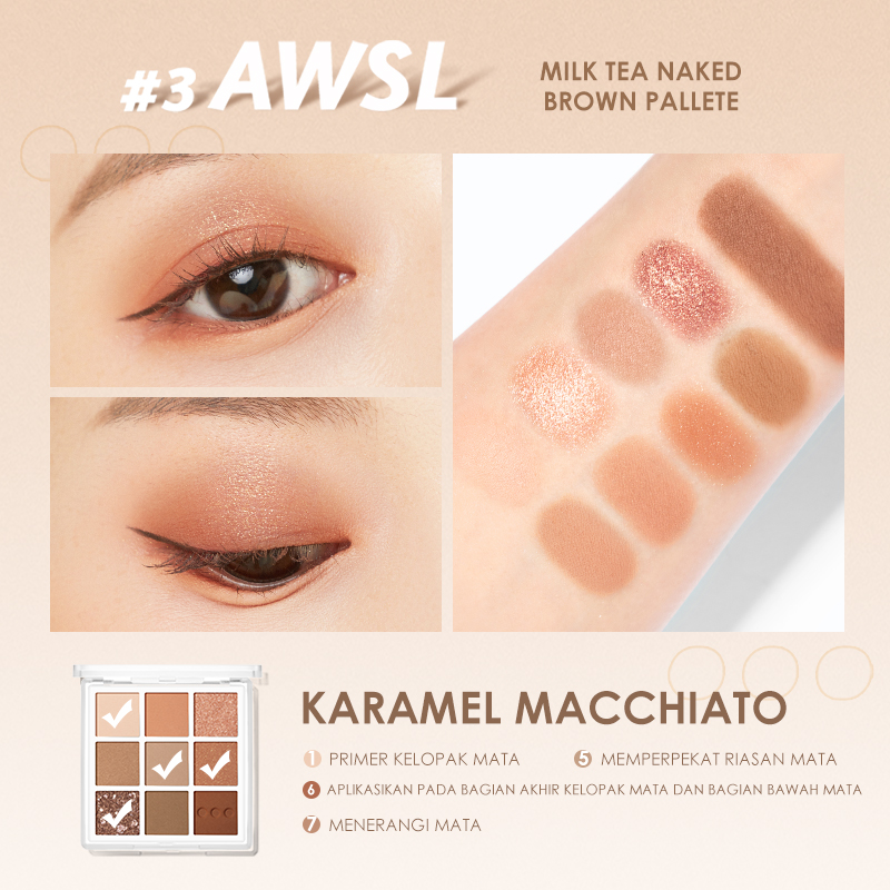 [Hàng mới về] Bảng Phấn Mắt Focallure 9 Màu Lâu Trôi Chống Thấm Nước