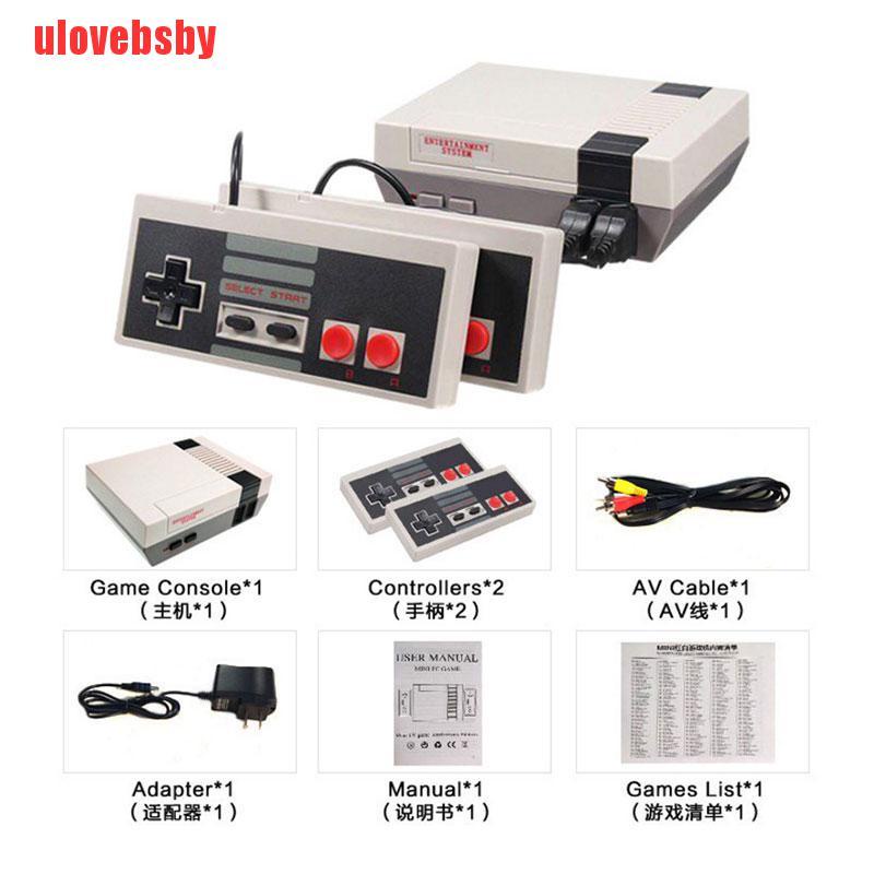 [ulovebsby]Super Mini Family TV Video Game Console Retro AV Out Built-in 620 Games