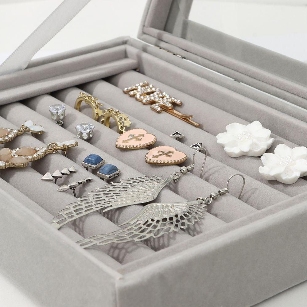 Hộp Đựng Nhẫn Bằng Nhung Mềm Mại Thanh Lịch