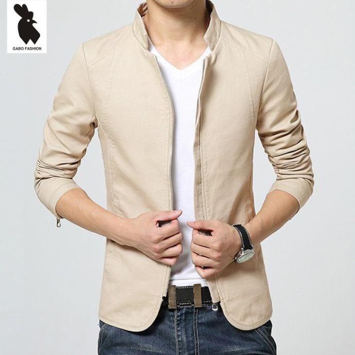 Áo Khoác Kaki Nam Giả Vest 2 Lớp pigo BD16 - Kem