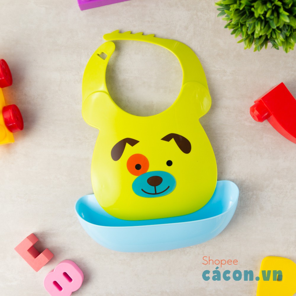 Yếm nhựa UPASS có Máng - Đủ 4 hình cute cho bé