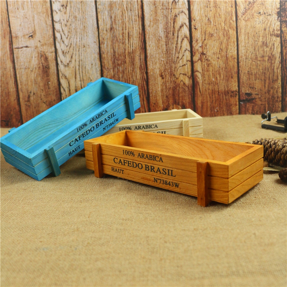 Chậu hoa bằng gỗ sáng tạo