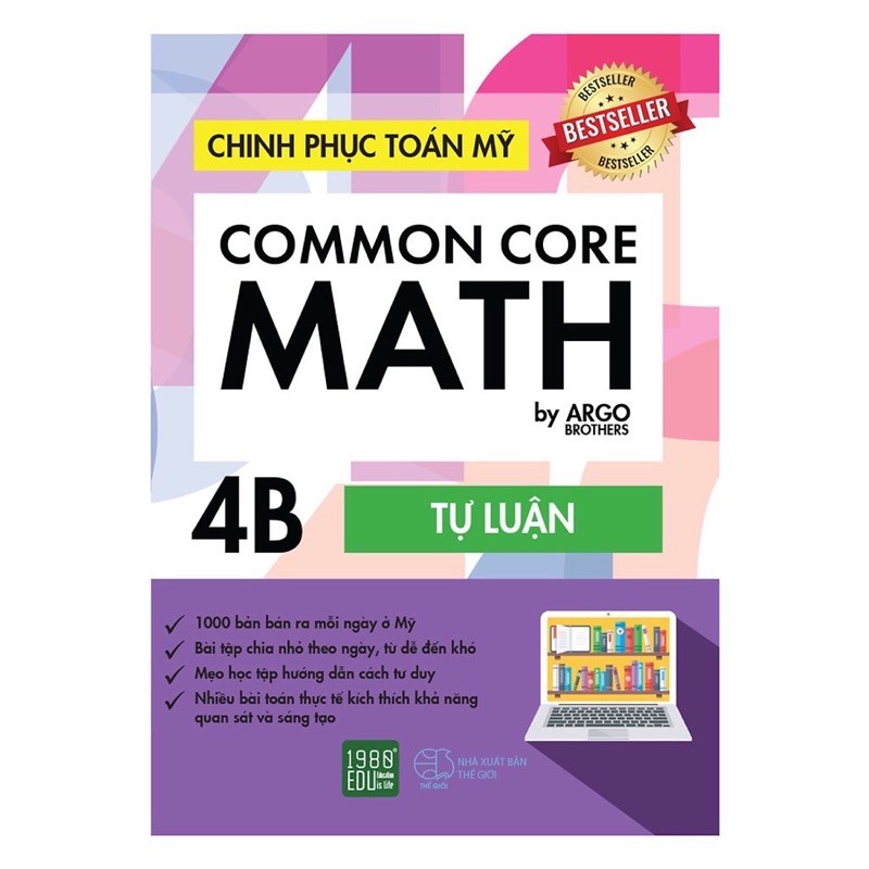 Sách - Chinh Phục Toán Mỹ 4B - Tự Luận