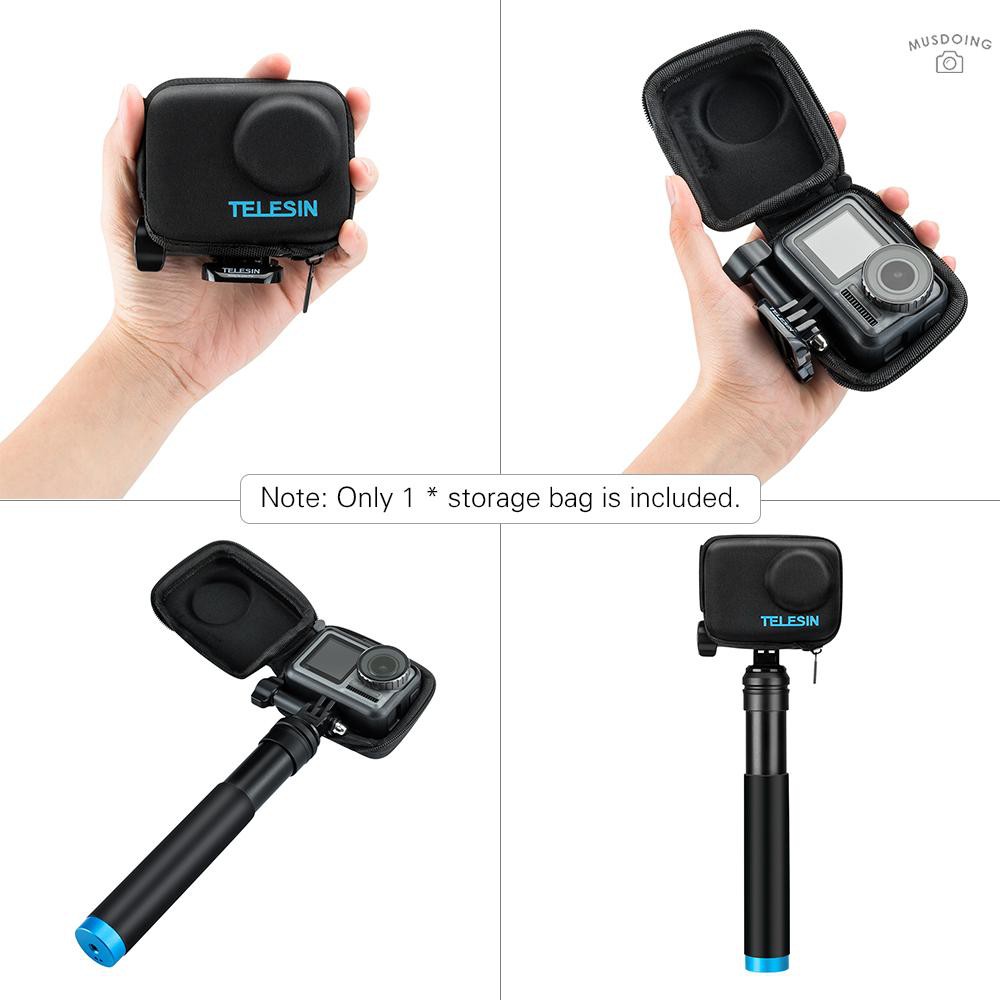 Túi đựng bảo vệ máy ảnh TELESIN mini có khóa kéo dành cho DJI OSMO ACTION