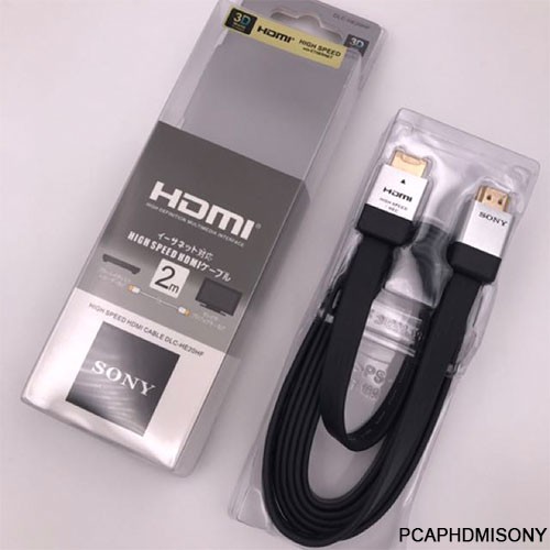 Cáp HDMI 2m SONY Hỗ Trợ Chất Lượng FullHD, 4K, 3D (Dây dẹt)