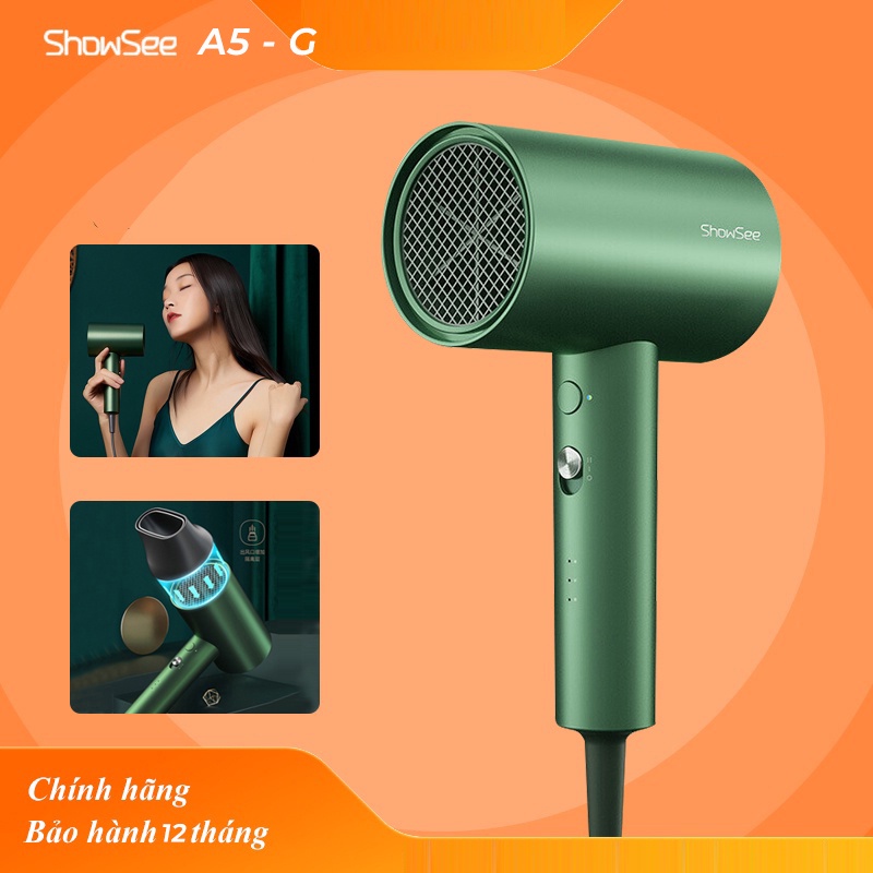 Máy Sấy Tóc Xiaomi Showsee A5 [BẢO HÀNH 12T] Công Suất 1800W, 2 Chế Độ Gió Nóng Lạnh
