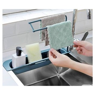 Kệ Để Đồ Rửa Chén Bát Đa Năng Có Chỗ Treo Khăn Thông Minh Giao Màu Ngẫu Nhiên - Khay Để Đồ Rửa Chén Bát