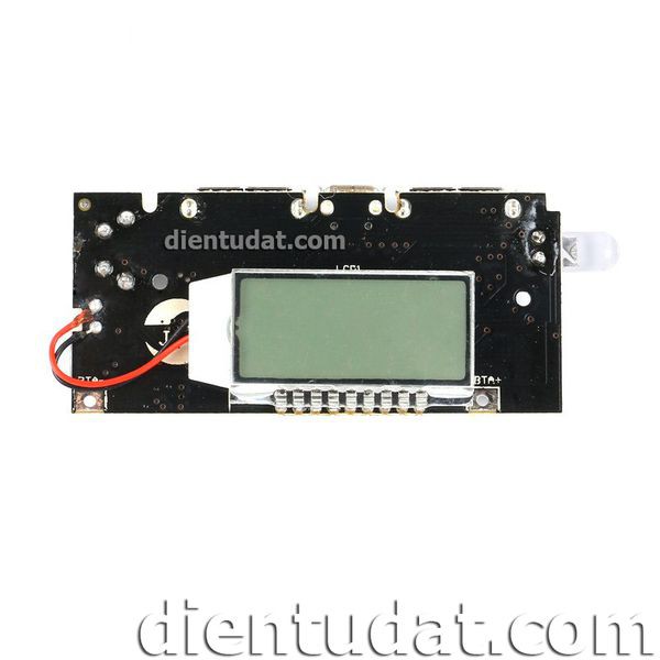 Mạch Sạc Dự Phòng 2 Ngõ ra USB Hiển Thị LCD