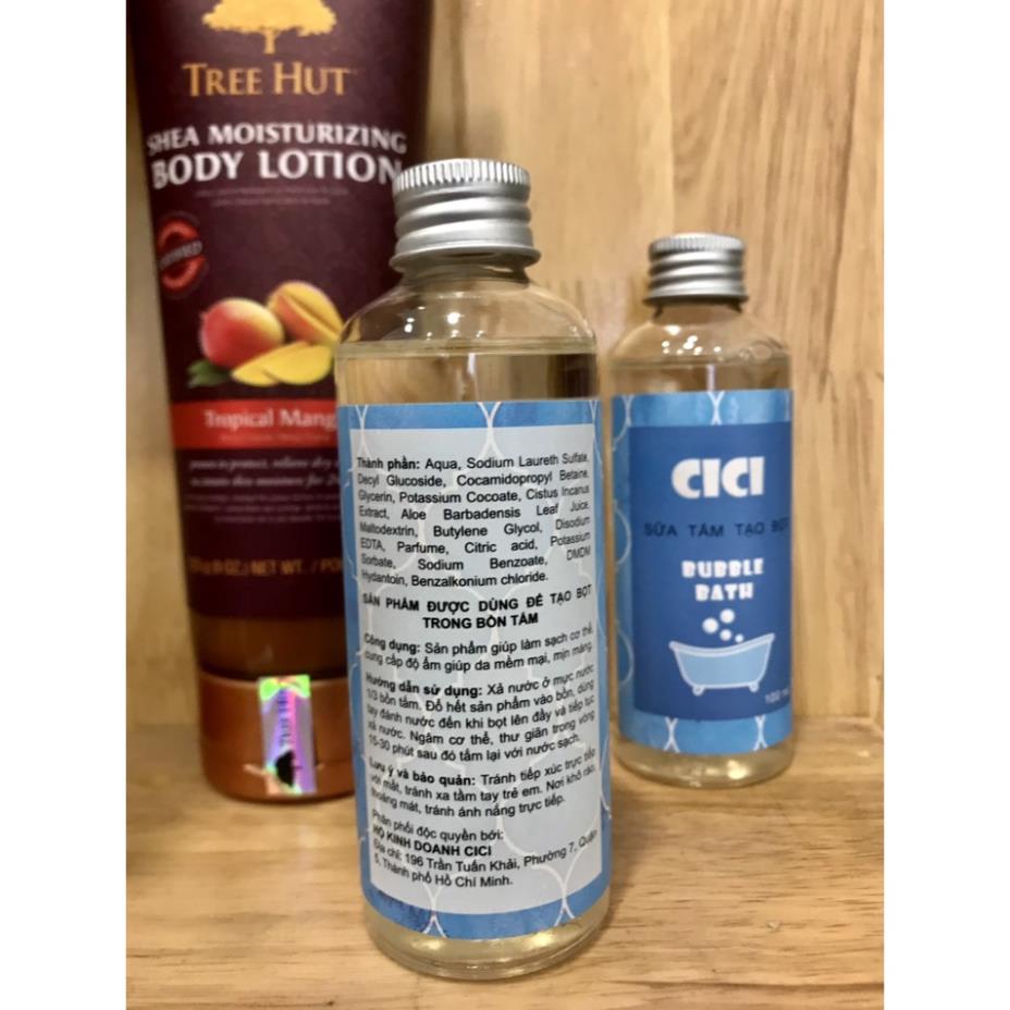 Sữa tắm tạo bọt chuyên dùng cho bồn tắm - Cici - Superbox Store sữa tắm Cici