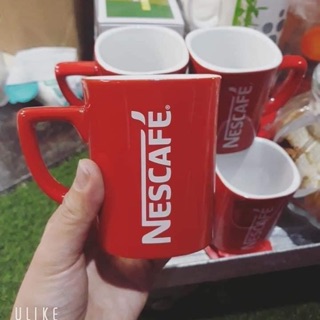 Ly sứ đỏ Nescafe