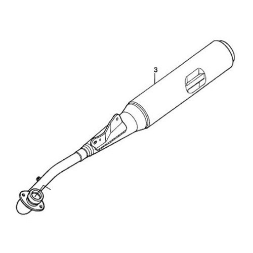 Pô xe Honda Wave ZX chính hãng - 000961