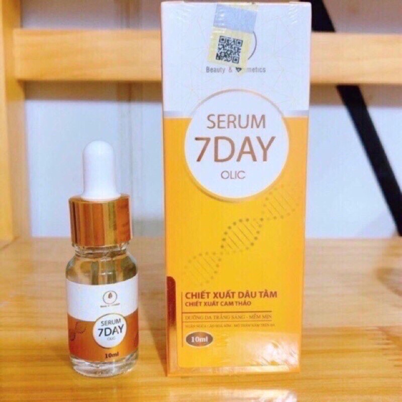 serum 7day olic 10ml chính hãng giấy công bố sản phẩm