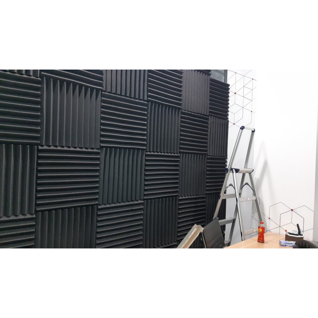 Mút tam giác cách âm - tiêu âm 50 x 50 cho phòng thu âm, phòng karaoke, phòng livestream.bay...