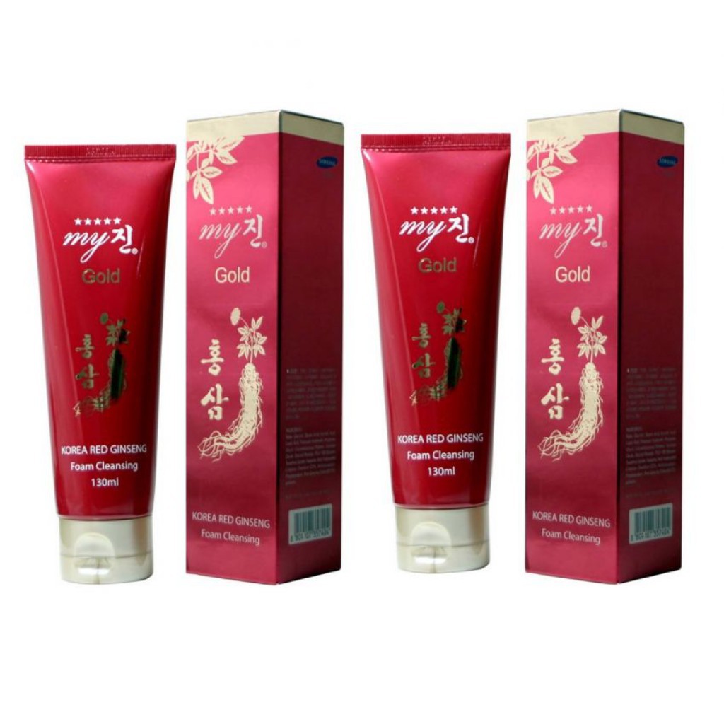 Sữa rửa mặt hồng sâm đỏ My Jin Gold Korea Red Ginseng Foam Cleanser 130ml