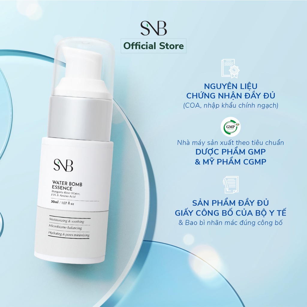 NƯỚC DƯỠNG SIÊU CẤP NƯỚC WATER BO.M.B LOTION 30ML - Cấp Nước Tức Thời, Làm Da Mịn Màng, Ẩm Mượt